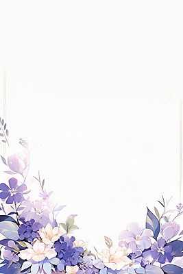 JPG 꽃 잎 일러스트 프레임 사람없음 보라색 편지지 감성 카피스페이스 국내일러스트 AI일러스트 AI콘텐츠 식물 컬러 컨셉 공백 편지 파일형식