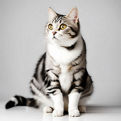 JPG 편집이미지 한마리 실내 앉기 사람없음 반려동물 고양이 아메리칸숏헤어 반려묘 편집실사 AI포토 AI콘텐츠 동물 1 포유류 모션 내부 CG 파일형식