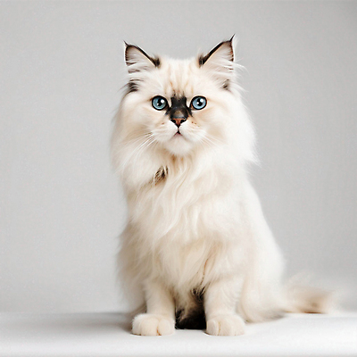 JPG 편집이미지 한마리 실내 앉기 사람없음 반려동물 고양이 반려묘 랙돌 편집실사 AI포토 AI콘텐츠 동물 1 포유류 모션 내부 CG 파일형식