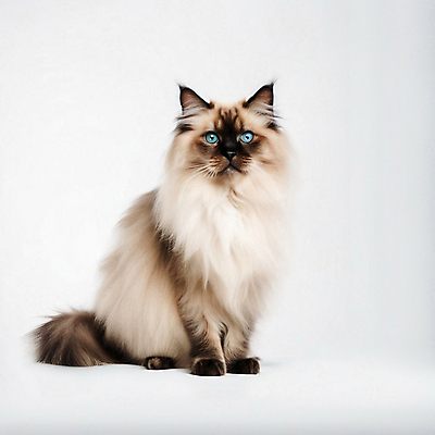 JPG 편집이미지 한마리 실내 앉기 사람없음 반려동물 고양이 반려묘 랙돌 편집실사 AI포토 AI콘텐츠 동물 1 포유류 모션 내부 CG 파일형식