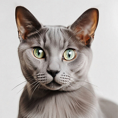 JPG 편집이미지 한마리 실내 사람없음 반려동물 고양이 러시안블루 반려묘 편집실사 AI포토 AI콘텐츠 동물 1 포유류 내부 CG 파일형식