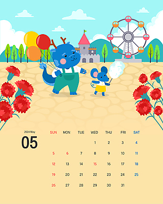 나무 구름 일러스트 하늘 산 들기 사람없음 걷기 놀이공원 달력 용띠 용 어린이날 5월 카네이션 대관람차 가정의달 용캐릭터 쥐캐릭터 풍선 베이지색 솜사탕 풍선잡기 갑진년 국내일러스트 일러캐릭터 AI파일 자연요소 식물 캐릭터 기념일 꽃 컬러 동물캐릭터 모션 디저트 테마파크 십이지신 잡기 날짜 놀이기구 쥐 파일형식 벡터 2024년
