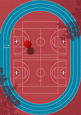 포스터 백그라운드 일러스트 나뭇잎 농구 농구공 그림자 사람없음 빨간색 운동 경기장 원형 트랙 농구대 농구장 국내일러스트 AI파일 도형 컬러 잎 공 스포츠시설 건강 구기 골대 파일형식 벡터