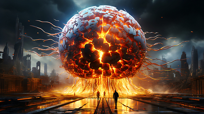 JPG 편집이미지 미래 사람없음 그래픽 빛 디지털 회로판 디지털합성 두뇌 편집소스 SF AI_인공지능 이미지편집 편집실사 AI컴퓨터그래픽 AI콘텐츠 컨셉 CG 뇌 파일형식