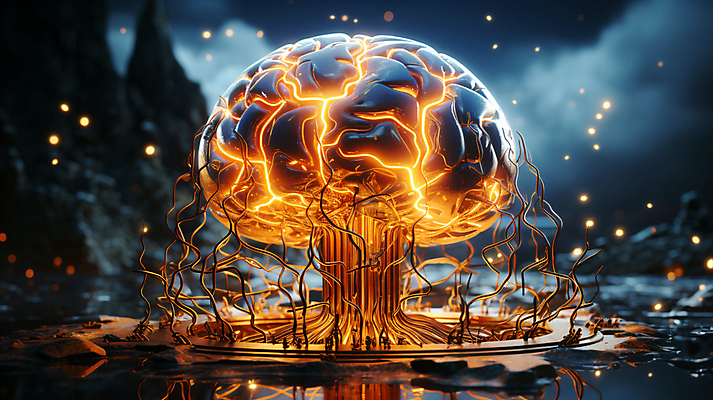 JPG 편집이미지 미래 사람없음 그래픽 빛 디지털 회로판 디지털합성 두뇌 편집소스 SF AI_인공지능 이미지편집 편집실사 AI컴퓨터그래픽 AI콘텐츠 컨셉 CG 뇌 파일형식