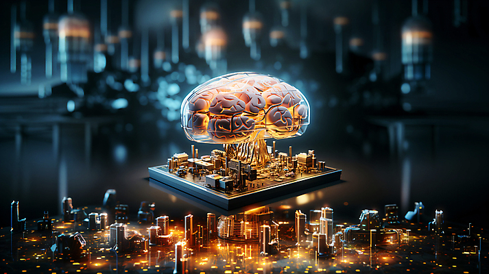 JPG 편집이미지 미래 사람없음 그래픽 빛 디지털 회로판 디지털합성 두뇌 편집소스 SF AI_인공지능 이미지편집 편집실사 AI컴퓨터그래픽 AI콘텐츠 컨셉 CG 뇌 파일형식