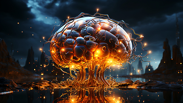 JPG 편집이미지 미래 사람없음 그래픽 빛 디지털 회로판 디지털합성 두뇌 편집소스 SF AI_인공지능 이미지편집 편집실사 AI컴퓨터그래픽 AI콘텐츠 컨셉 CG 뇌 파일형식