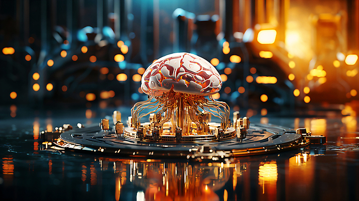 JPG 편집이미지 미래 사람없음 그래픽 빛 디지털 회로판 디지털합성 두뇌 편집소스 SF AI_인공지능 이미지편집 편집실사 AI컴퓨터그래픽 AI콘텐츠 컨셉 CG 뇌 파일형식