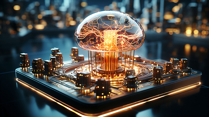 JPG 편집이미지 미래 사람없음 그래픽 빛 디지털 회로판 디지털합성 두뇌 편집소스 SF AI_인공지능 이미지편집 편집실사 AI컴퓨터그래픽 AI콘텐츠 컨셉 CG 뇌 파일형식