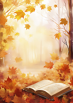 JPG 편집이미지 단풍 낙엽 자연 단풍나무 사람없음 책 가을풍경 가을 블러 편집실사 AI포토 AI콘텐츠 나무 계절 잎 풍경 CG 생태계 파일형식 가을_계절