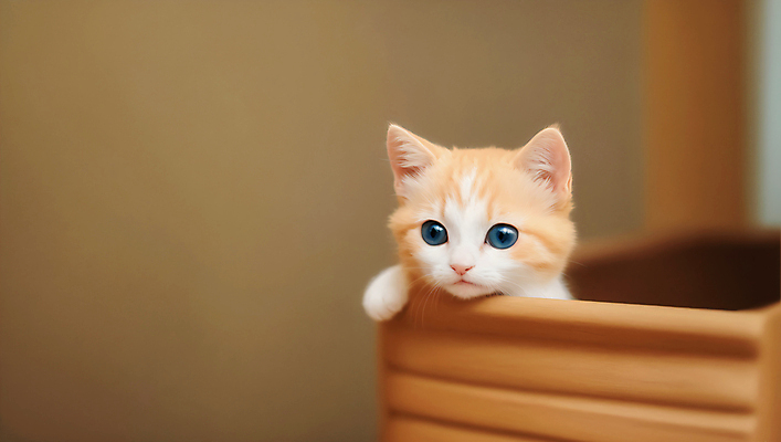 JPG 편집이미지 응시 새끼 사람없음 갈색 귀여움 고양이 편집실사 AI포토 AI콘텐츠 동물 시선 컬러 컨셉 포유류 반려동물 CG 파일형식