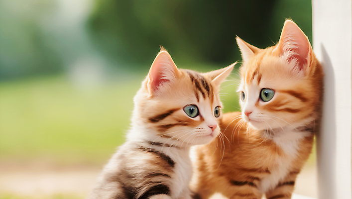 JPG 편집이미지 응시 새끼 자연 사람없음 야외 귀여움 고양이 편집실사 AI포토 AI콘텐츠 동물 시선 컨셉 포유류 반려동물 CG 생태계 파일형식