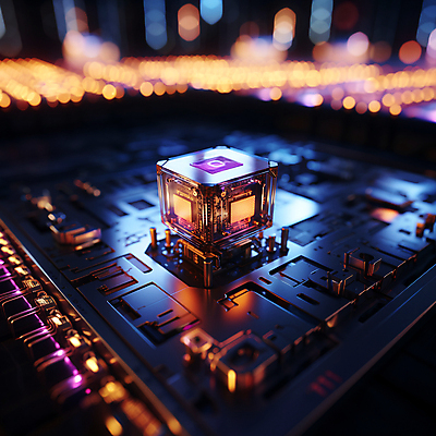 JPG 편집이미지 사람없음 부속품 큐브 디지털합성 보케 컴퓨터부품 빛망울 연산 CPU 편집소스 편집실사 AI컴퓨터그래픽 AI콘텐츠 빛 CG 오브젝트 파일형식