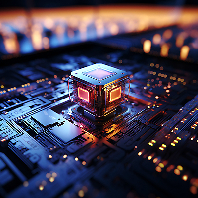 JPG 편집이미지 사람없음 아웃포커스 빛 부속품 큐브 디지털합성 보케 컴퓨터부품 연산 CPU 편집소스 편집실사 AI컴퓨터그래픽 AI콘텐츠 촬영기법 CG 오브젝트 파일형식