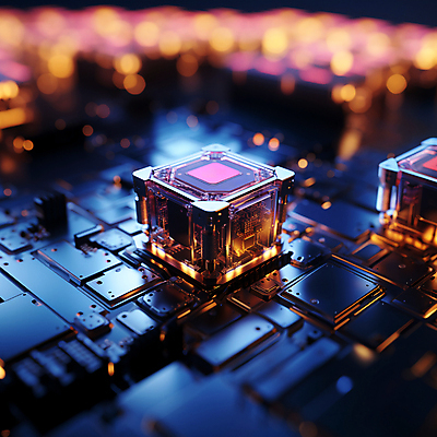 JPG 편집이미지 사람없음 아웃포커스 빛 부속품 큐브 디지털합성 보케 컴퓨터부품 연산 CPU 편집소스 편집실사 AI컴퓨터그래픽 AI콘텐츠 촬영기법 CG 오브젝트 파일형식