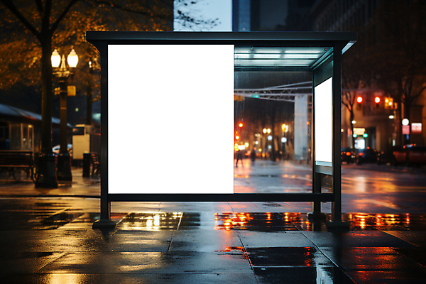 PSD 나무 편집이미지 도로 가로등 자동차 광고판 사람없음 야외 건물 빛 도시 버스정류장 야간 알림 오후 키오스크 목업 카피스페이스 이미지편집 자연요소 식물 건축물 공공시설 길 육상교통 교통시설 알림판 공백 역 판 파일형식