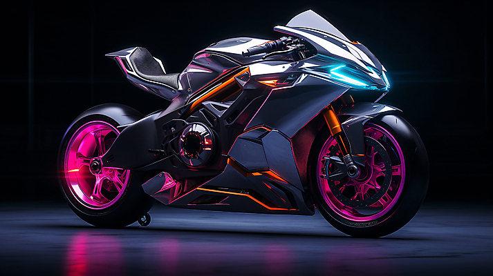 JPG 편집이미지 교통수단 미래 사람없음 오토바이 디지털합성 편집소스 편집실사 AI컴퓨터그래픽 AI콘텐츠 교통 컨셉 바이크 CG 파일형식