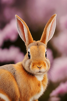 JPG 편집이미지 한마리 응시 꽃 자연 사람없음 아웃포커스 토끼 편집실사 AI포토 AI콘텐츠 식물 1 시선 포유류 촬영기법 반려동물 CG 생태계 파일형식