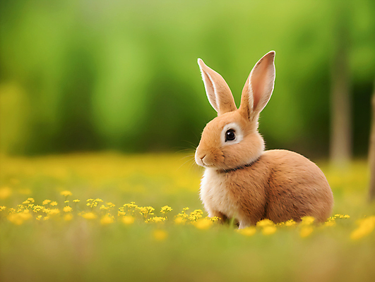 JPG 편집이미지 한마리 꽃 자연 잔디 사람없음 아웃포커스 토끼 소프트포커스 편집실사 AI포토 AI콘텐츠 식물 1 포유류 촬영기법 반려동물 CG 생태계 파일형식