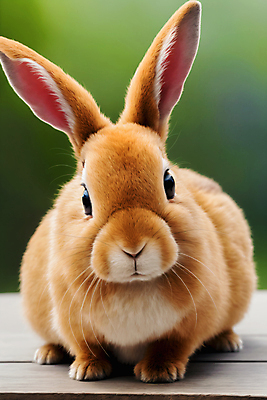 JPG 편집이미지 한마리 응시 사람없음 아웃포커스 갈색 토끼 편집실사 AI포토 AI콘텐츠 1 시선 컬러 포유류 촬영기법 반려동물 CG 파일형식