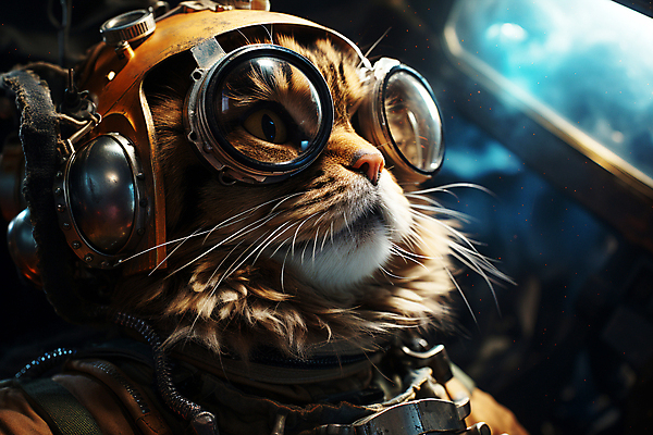 JPG 편집이미지 한마리 고글 의인화 사람없음 우주 고양이 올려보기 우주비행사 디지털합성 우주복 편집소스 편집실사 AI컴퓨터그래픽 AI콘텐츠 1 옷 포유류 모션 반려동물 CG 파일형식