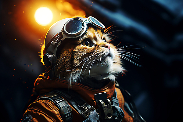 JPG 편집이미지 한마리 고글 의인화 사람없음 빛 우주 고양이 올려보기 우주비행사 디지털합성 우주복 편집소스 편집실사 AI컴퓨터그래픽 AI콘텐츠 1 옷 포유류 모션 반려동물 CG 파일형식