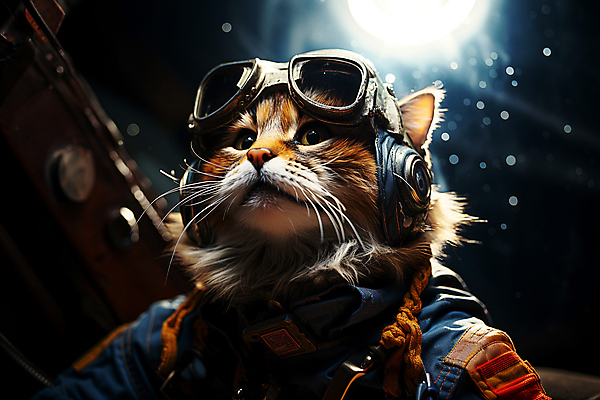 JPG 편집이미지 한마리 고글 의인화 사람없음 빛 우주 고양이 올려보기 우주비행사 디지털합성 우주복 편집소스 편집실사 AI컴퓨터그래픽 AI콘텐츠 1 옷 포유류 모션 반려동물 CG 파일형식