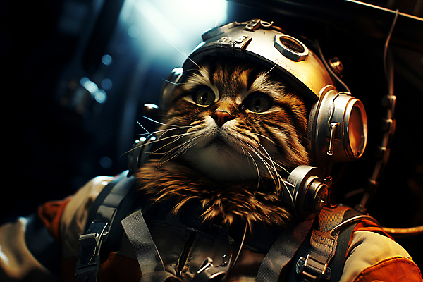 JPG 편집이미지 한마리 고글 의인화 사람없음 우주 고양이 올려보기 우주비행사 디지털합성 우주복 편집소스 편집실사 AI컴퓨터그래픽 AI콘텐츠 1 옷 포유류 모션 반려동물 CG 파일형식