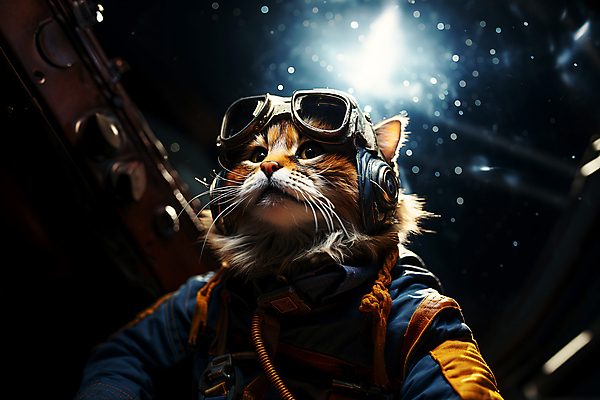 JPG 편집이미지 한마리 고글 의인화 사람없음 빛 우주 고양이 올려보기 우주비행사 디지털합성 우주복 편집소스 편집실사 AI컴퓨터그래픽 AI콘텐츠 1 옷 포유류 모션 반려동물 CG 파일형식