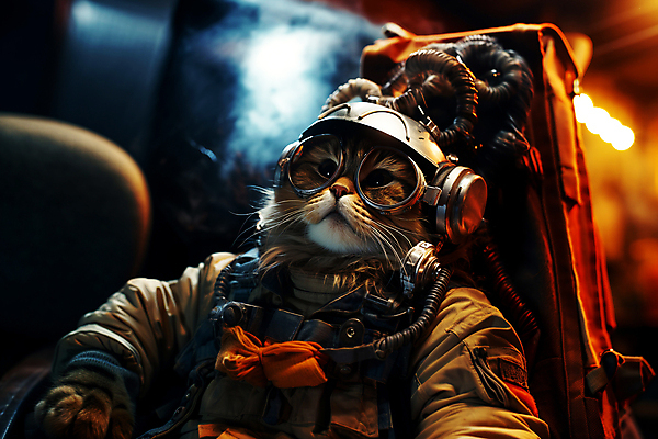 JPG 편집이미지 한마리 고글 의인화 사람없음 빛 우주 고양이 우주비행사 디지털합성 우주복 편집소스 편집실사 AI컴퓨터그래픽 AI콘텐츠 1 옷 포유류 반려동물 CG 파일형식