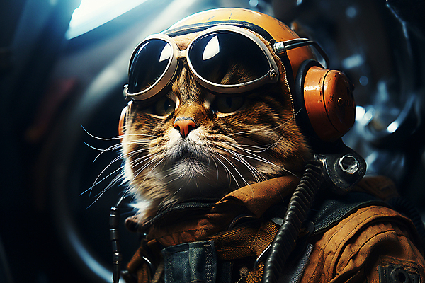 JPG 편집이미지 한마리 고글 의인화 사람없음 우주 고양이 올려보기 우주비행사 디지털합성 우주복 편집소스 편집실사 AI컴퓨터그래픽 AI콘텐츠 1 옷 포유류 모션 반려동물 CG 파일형식