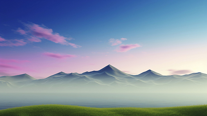 JPG 구름 편집이미지 분홍색 추상 산 풍경 초원 사람없음 파란색 유행 신비 이미지 색감 편집실사 AI컴퓨터그래픽 AI콘텐츠 자연요소 컬러 컨셉 무늬 CG 파일형식