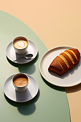 JPG 편집이미지 라이프스타일 접시 커피 음식 빵 사람없음 카페 커피잔 티스푼 디지털합성 브런치 편집실사 AI포토 AI콘텐츠 식기 음료 잔 생활 상점 숟가락 식사 CG 파일형식