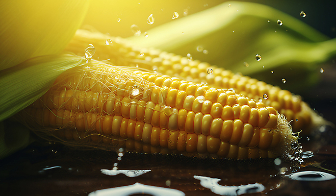 JPG 편집이미지 옥수수 근접촬영 사람없음 물 빛 노란색 젖음 물방울 옥수수껍질 편집실사 AI포토 AI콘텐츠 자연요소 뷰포인트 컬러 곡류 껍질 CG 파일형식
