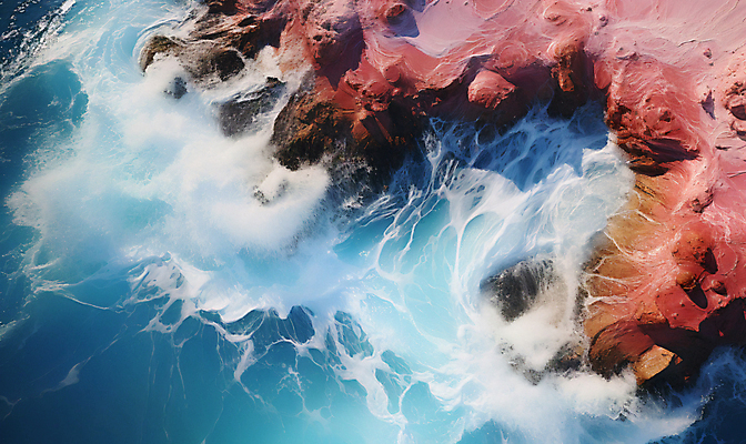 JPG 편집이미지 물결 파도 자연 풍경 해변 사람없음 모래사장 디지털합성 편집소스 편집실사 AI포토 AI콘텐츠 바다 CG 생태계 파일형식