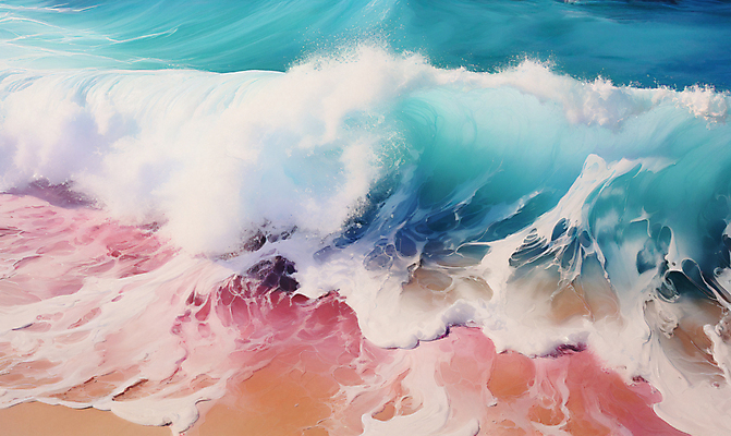 JPG 편집이미지 물결 파도 자연 풍경 해변 사람없음 모래사장 디지털합성 편집소스 편집실사 AI포토 AI콘텐츠 바다 CG 생태계 파일형식