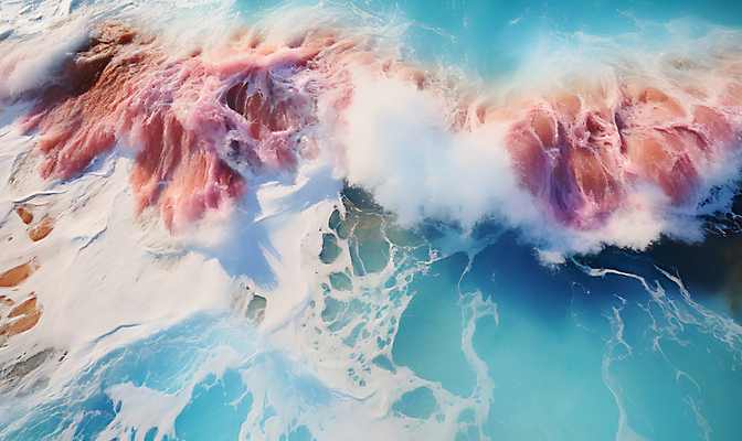 JPG 편집이미지 물결 파도 자연 풍경 해변 사람없음 모래사장 디지털합성 편집소스 편집실사 AI포토 AI콘텐츠 바다 CG 생태계 파일형식