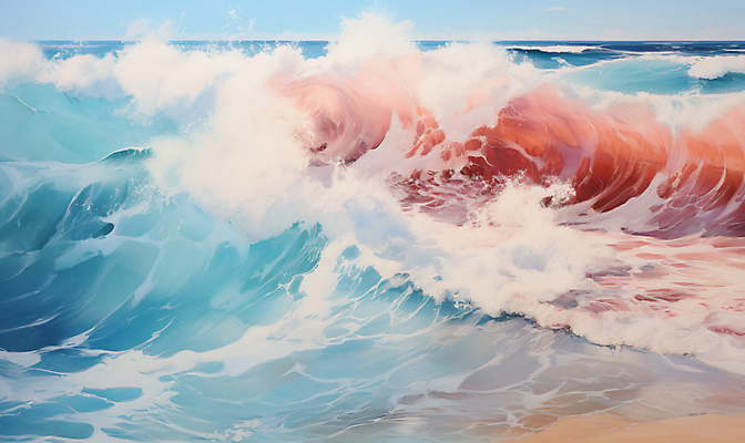 JPG 편집이미지 물결 파도 자연 풍경 해변 사람없음 모래사장 디지털합성 편집소스 편집실사 AI포토 AI콘텐츠 바다 CG 생태계 파일형식