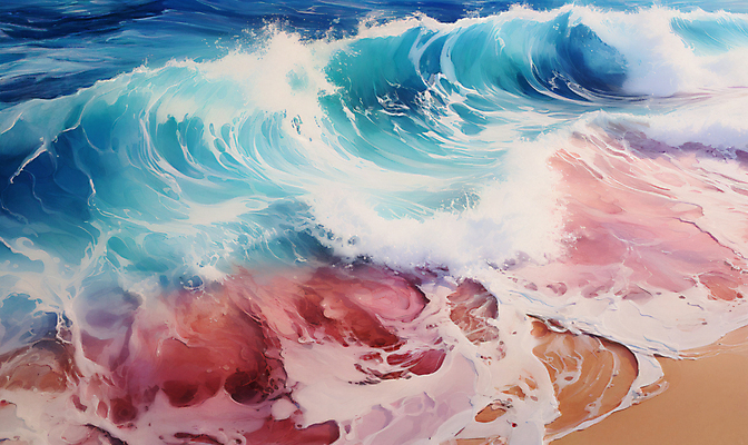 JPG 편집이미지 물결 파도 자연 풍경 해변 사람없음 모래사장 디지털합성 편집소스 편집실사 AI포토 AI콘텐츠 바다 CG 생태계 파일형식