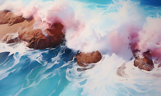 JPG 편집이미지 물결 파도 자연 풍경 해변 사람없음 모래사장 디지털합성 편집소스 편집실사 AI포토 AI콘텐츠 바다 CG 생태계 파일형식