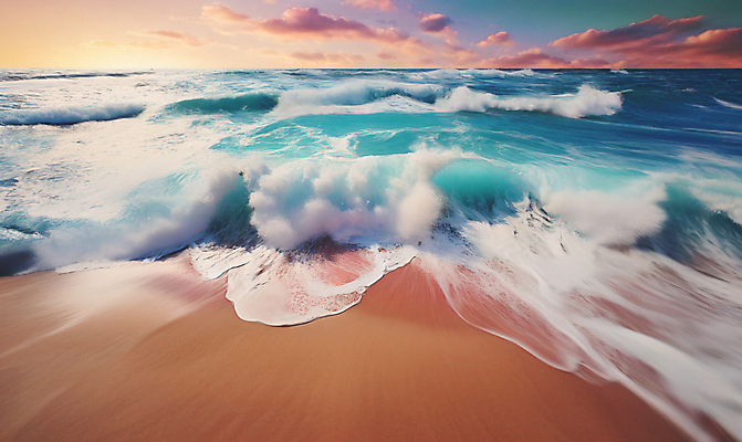 JPG 구름 편집이미지 물결 파도 자연 하늘 풍경 해변 사람없음 모래사장 디지털합성 편집소스 편집실사 AI포토 AI콘텐츠 자연요소 바다 CG 생태계 파일형식