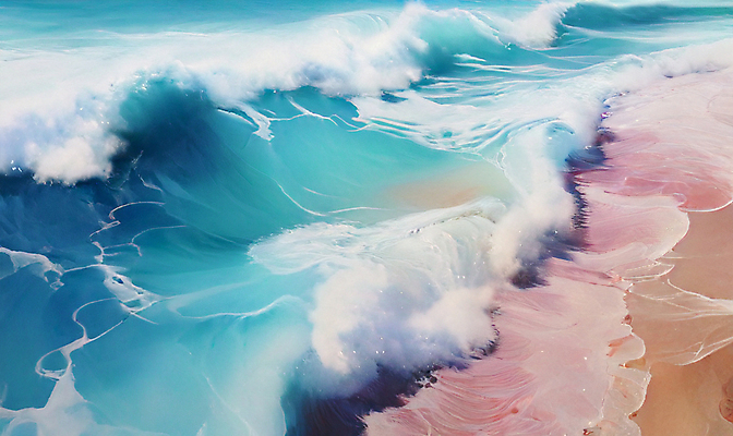 JPG 편집이미지 물결 파도 자연 풍경 해변 사람없음 모래사장 디지털합성 편집소스 편집실사 AI포토 AI콘텐츠 바다 CG 생태계 파일형식