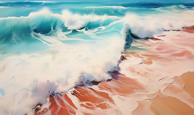 JPG 편집이미지 물결 파도 자연 풍경 해변 사람없음 모래사장 디지털합성 편집소스 편집실사 AI포토 AI콘텐츠 바다 CG 생태계 파일형식