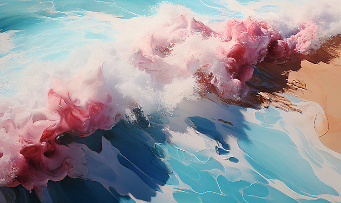 JPG 편집이미지 물결 파도 자연 풍경 해변 사람없음 모래사장 디지털합성 편집소스 편집실사 AI포토 AI콘텐츠 바다 CG 생태계 파일형식