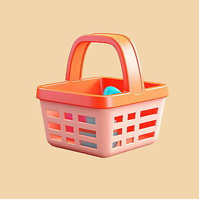 PSD 아이콘 사람없음 여름 여름휴가 3D아이콘 3D 바구니 디지털합성 오브젝트 계절 휴가 파일형식 여름_계절