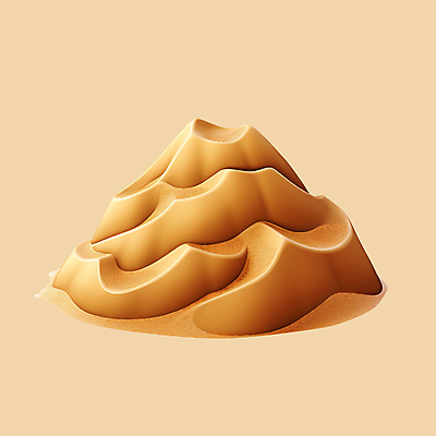 PSD 아이콘 모래 사람없음 여름 여름휴가 3D아이콘 모래사장 3D 언덕 디지털합성 오브젝트 계절 바다 휴가 파일형식 여름_계절