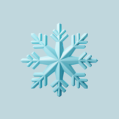 PSD 아이콘 하늘색 눈꽃 사람없음 3D아이콘 3D 디지털합성 오브젝트 눈_날씨 파란색 파일형식