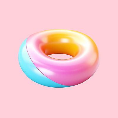 PSD 아이콘 사람없음 여름 여름휴가 3D아이콘 3D 디지털합성 오브젝트 튜브 계절 휴가 파일형식 여름_계절