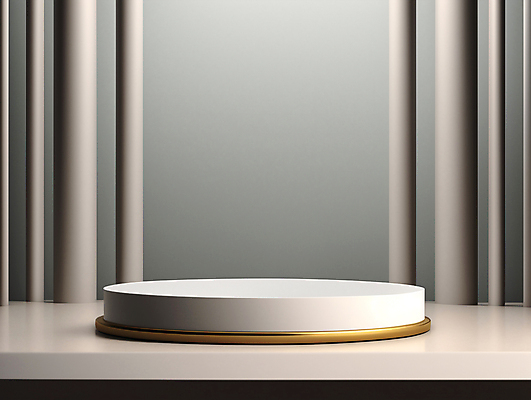 JPG 편집이미지 사람없음 3D 공간 심플 단상 포디움 편집소스 미니멀 편집3D AI컴퓨터그래픽 AI콘텐츠 무대 디지털합성 파일형식