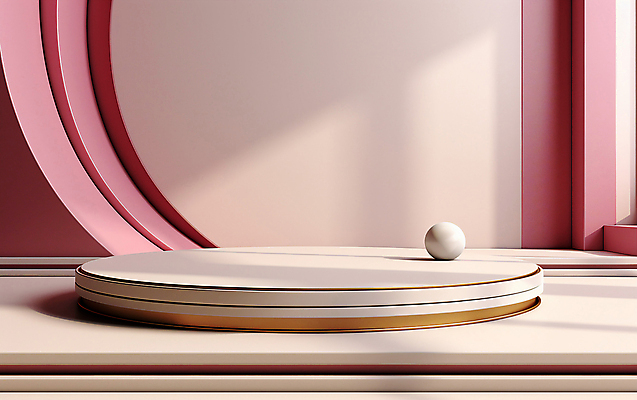 JPG 편집이미지 분홍색 그림자 사람없음 3D 공간 원형 심플 단상 포디움 편집소스 미니멀 편집3D AI컴퓨터그래픽 AI콘텐츠 도형 컬러 무대 디지털합성 파일형식